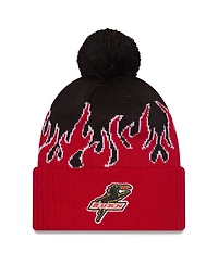 New Era Men's Red Fc Dallas 2025 Jersey Hook Cuffed Knit with Pom Hat