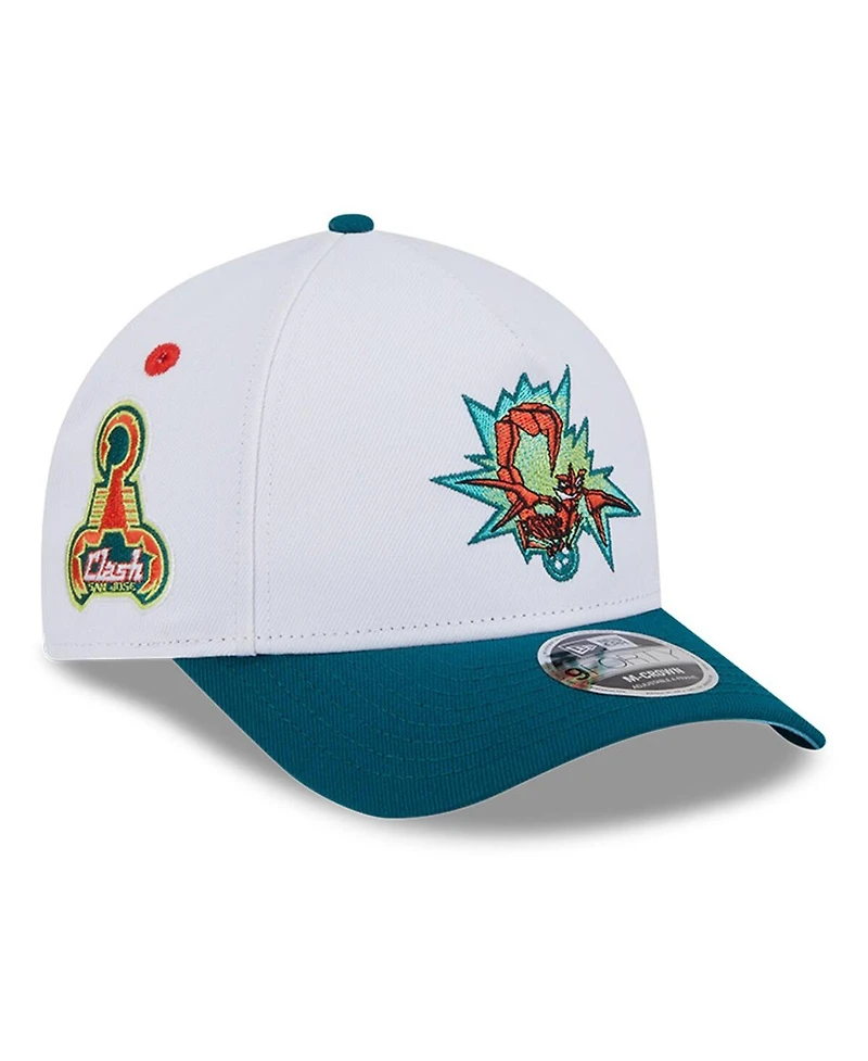 New Era Men's White/Green San Jose Earthquakes 2025 Jersey Hook 9FORTY M-Crown Adjustable Hat