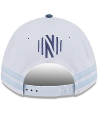 New Era Men's White/Light Blue Nashville Sc 2025 Jersey Hook 9FORTY M-Crown Adjustable Hat