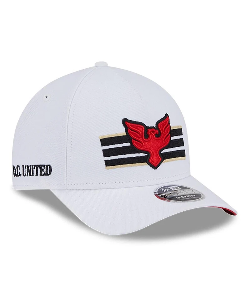 New Era Men's White D.c. United 2025 Jersey Hook 9FORTY M-Crown Adjustable Hat