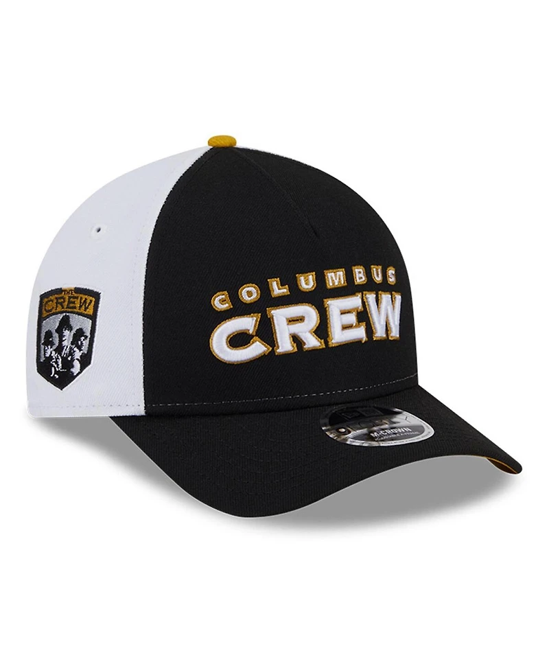 New Era Men's Black/White Columbus Crew 2025 Jersey Hook 9FORTY M-Crown Adjustable Hat