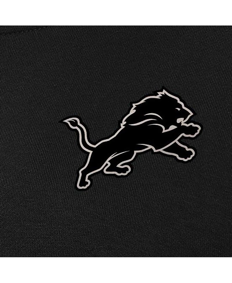 Antigua Women's Black Detroit Lions Victory Pullover Sweatshirt