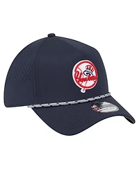 New Era Men's Navy York Yankees 39THIRTY A-Frame Perforated Flex Hat
