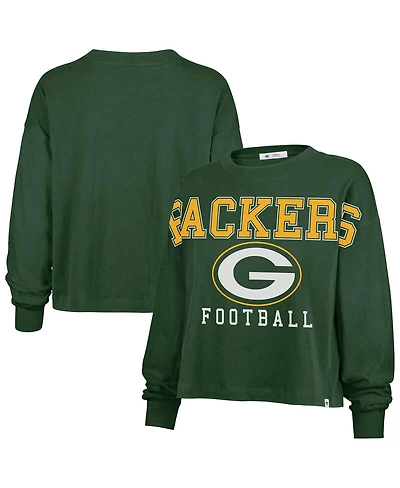 '47 Brand Women's Green Bay Packers Outreach City Oversized Long Sleeve T-Shirt
