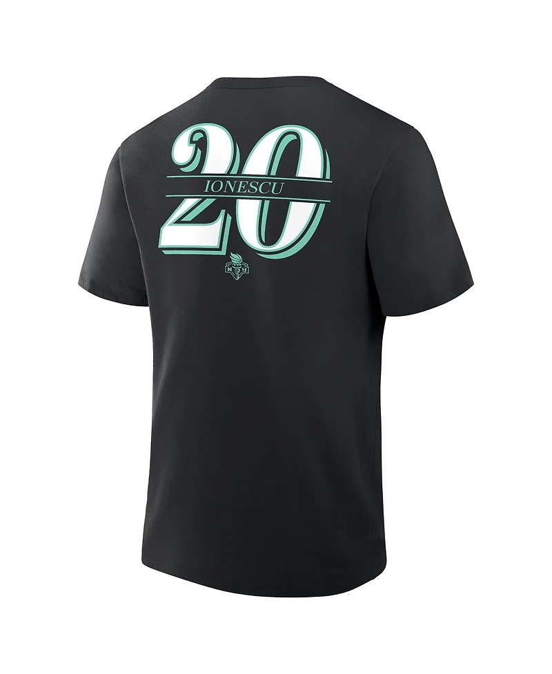 Fanatics Men's Sabrina Ionescu Black New York Liberty The Paint Name Number T-Shirt