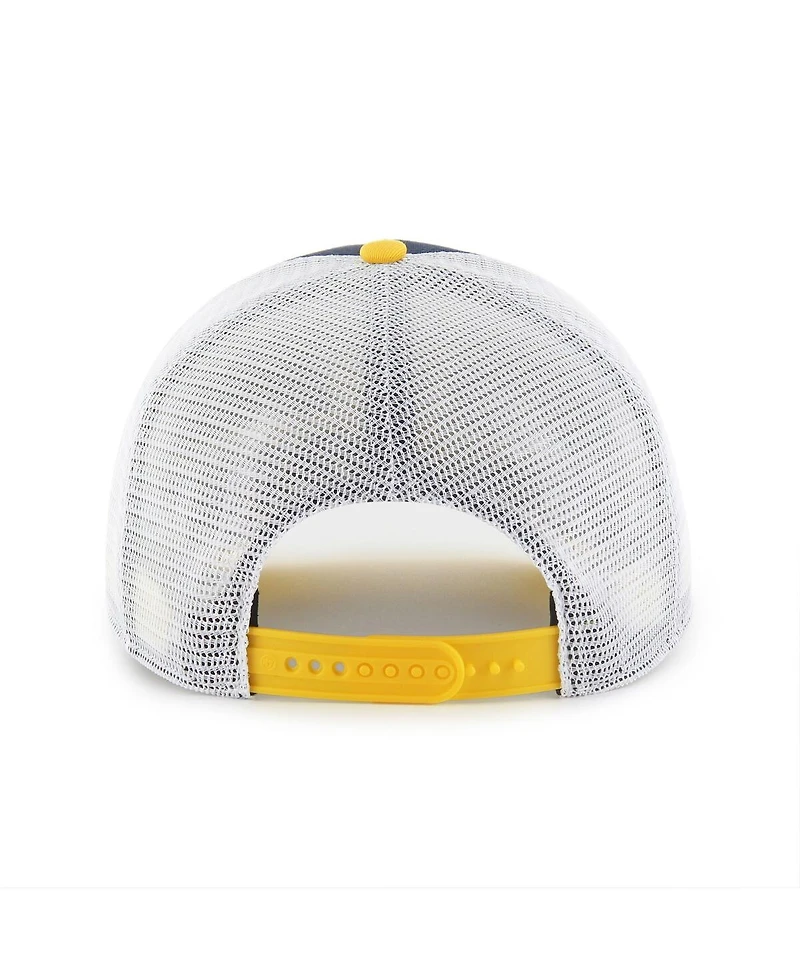 '47 Brand Big Boys and Girls Navy/Gold Notre Dame Fighting Irish Super Stripe Hitch Adjustable Trucker Hat