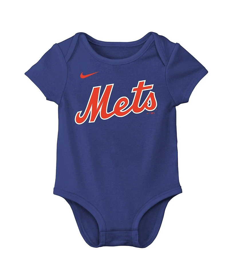 Nike Newborn Juan Soto Royal New York Mets Name Number Fuse Bodysuit