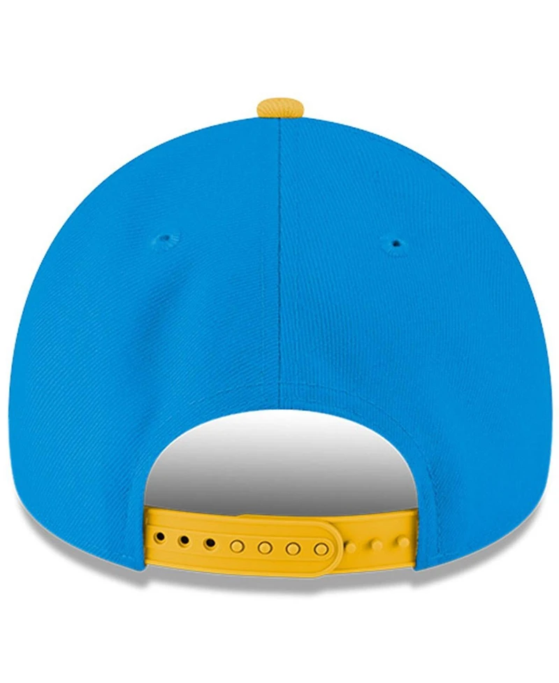 New Era Men's White/Powder Blue Los Angeles Chargers Charger Power A-Frame 9FORTY Adjustable Hat