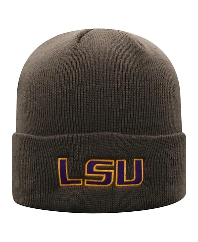 Top of the World Men's Charcoal Lsu Tigers Logo Cuffed Knit Hat