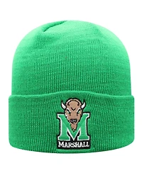 Top of the World Men's Kelly Green Marshall Thundering Herd Logo Cuffed Knit Hat