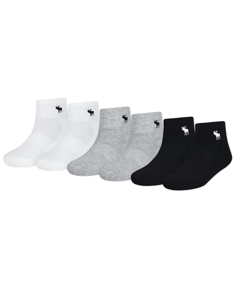 abercrombie kids 6-Pack Neutral Ankle Socks