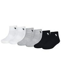 abercrombie kids 6-Pack Neutral Ankle Socks