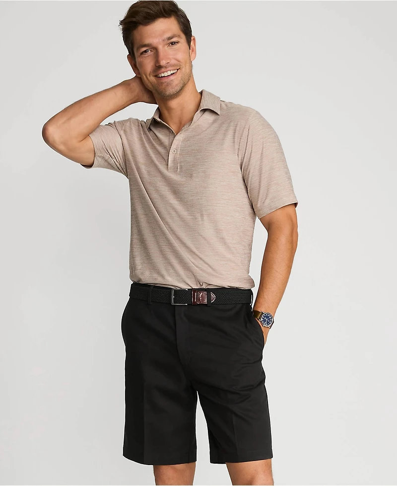 Lands' End Men's No Iron 9" Comfort Waist Plain Front Chino Short