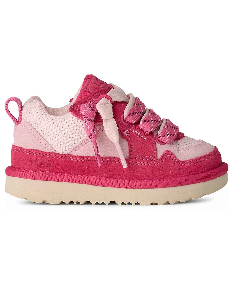 Ugg Toddler Boys and Girls Lo Lowmel Two-Tone Flat Lace Sneaker