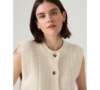 Levi's Women's Cable Knit Sweater Vest