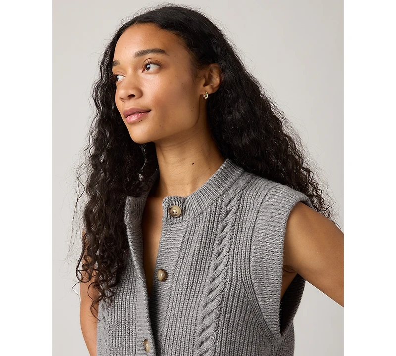 Levi's Women's Cable Knit Sweater Vest