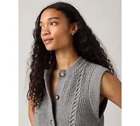 Levi's Women's Cable Knit Sweater Vest