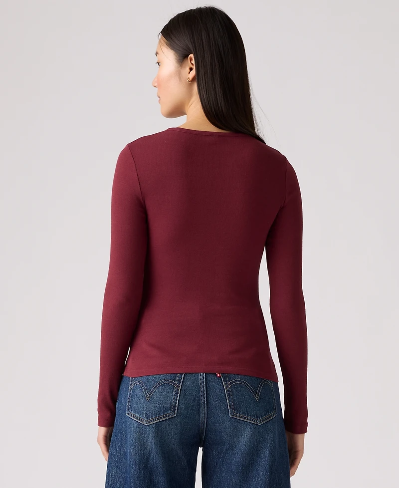 Levi's Women's Hayes Clara Strip Long Sleeve Top