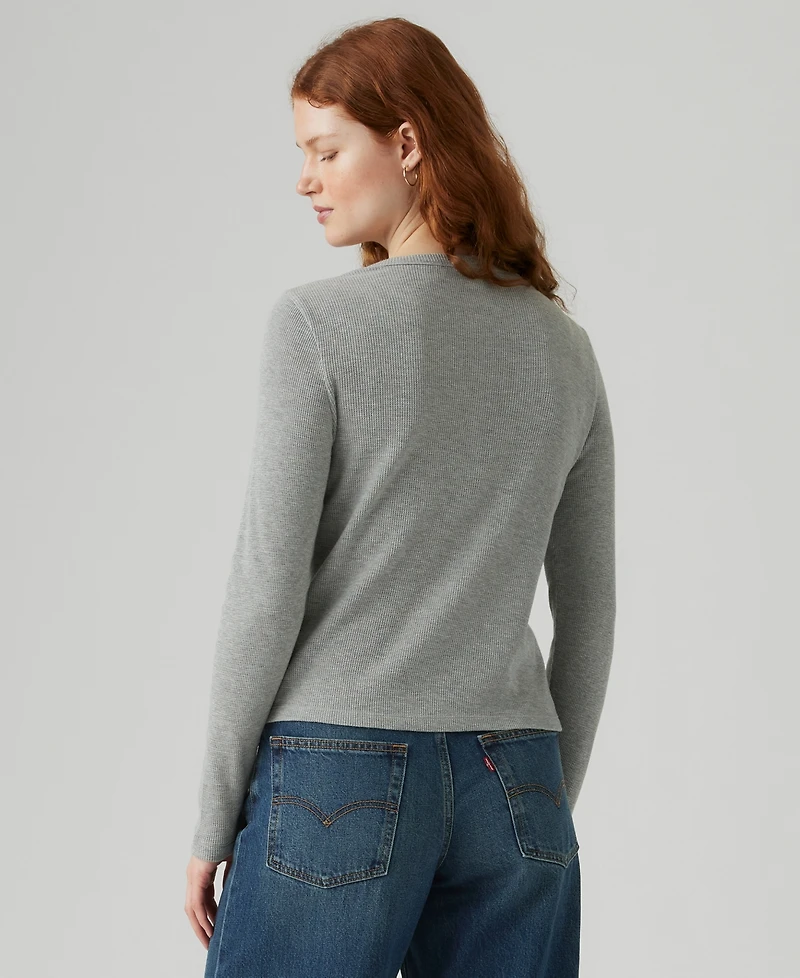 Levi's Women's Dana Henley Long Sleeve Top