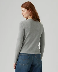 Levi's Women's Dana Henley Long Sleeve Top