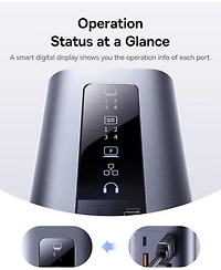 Baseus Laptop Docking Station, 11 in 1 Triple 4K Display Hdmi/Dp, 10Gbps Usb A/C Fast Data, Pd 100W, Ethernet, Audio, Usb C Docking Station for Window