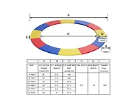 Akiudex Round Trampoline Safety Pad with Thick Foam and Full Spring Coverage