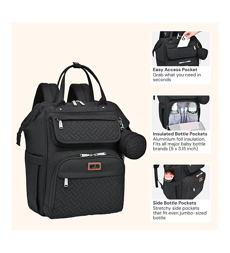 BabbleRoo Kids Diaper Bag Backpack Ultimate Bag Versatile Diaper Bag for Modern Parents