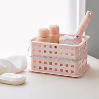iDesign Small Stackable Shower Caddy Basket, Set of 3, Pink, Made in Usa