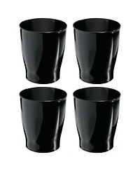 iDesign Small Round Plastic Bathroom Trash Can - Set of 4 - Made in Usa