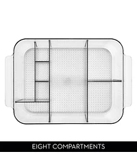 iDesign 8-Section Makeup Organizer - Set of 2 - Clear - Made in Usa