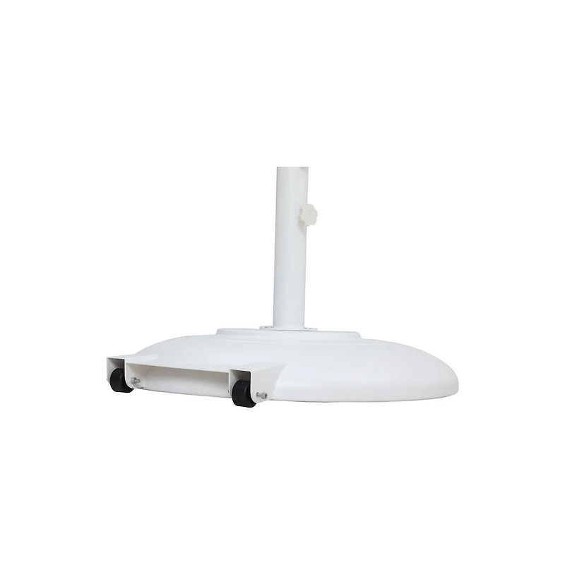 Meridian Furniture Cozumel Matte White Steel Patio Umbrella Base