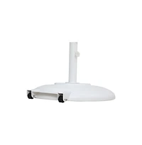 Meridian Furniture Cozumel Matte White Steel Patio Umbrella Base
