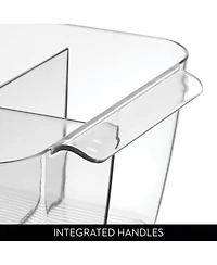 iDesign Makeup Organizer for Bathroom Vanity, Set of 2, Clear, Made in Usa