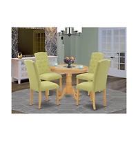 East West Furniture Dining Room Set Oak