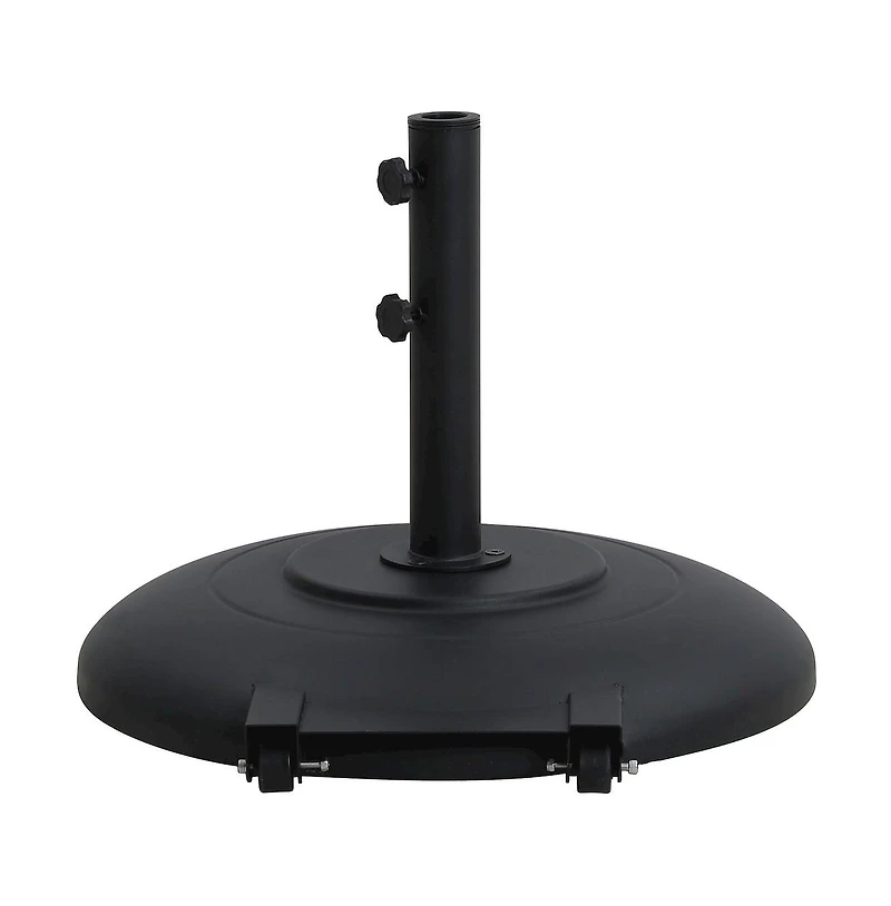 Meridian Furniture Cozumel Matte Black Steel Patio Umbrella Base