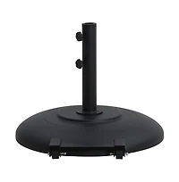 Meridian Furniture Cozumel Matte Black Steel Patio Umbrella Base
