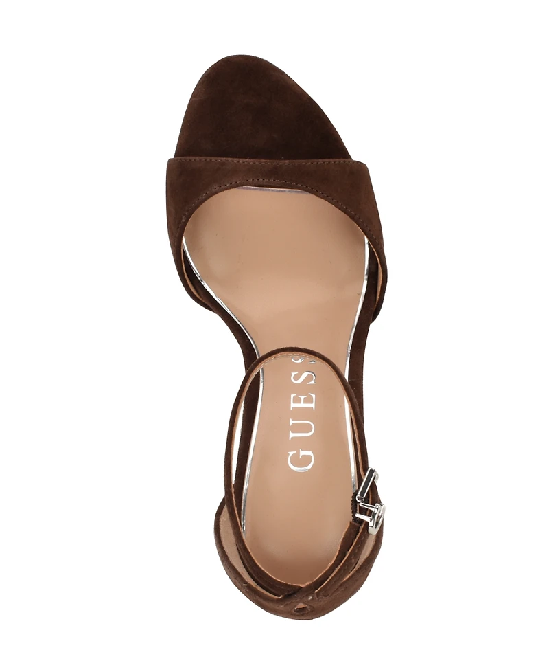 Guess Women's Seena Ankle Strap Stiletto Dress Sandals