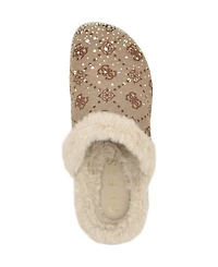 Guess Women's Gascona Embellished Cozy Slip-On Logo Clogs