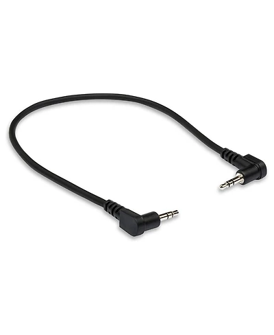 Hosa Technology 8" Stereo Mini Angled Male to Stereo Mini Angled Male 3.5mm Trs Ra Cable