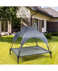 Akiudex Elevated Dog Bed with Removable Canopy for Indoor Outdoor Use