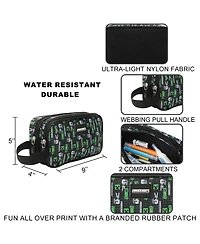 Minecraft Creepers Dual-Compartment Utility Case With Webbing Pull Handle
