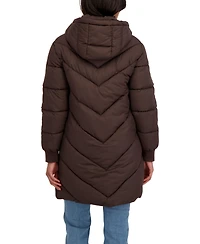 Sebby Juniors' 3/4 Puffer Jacket with Hood
