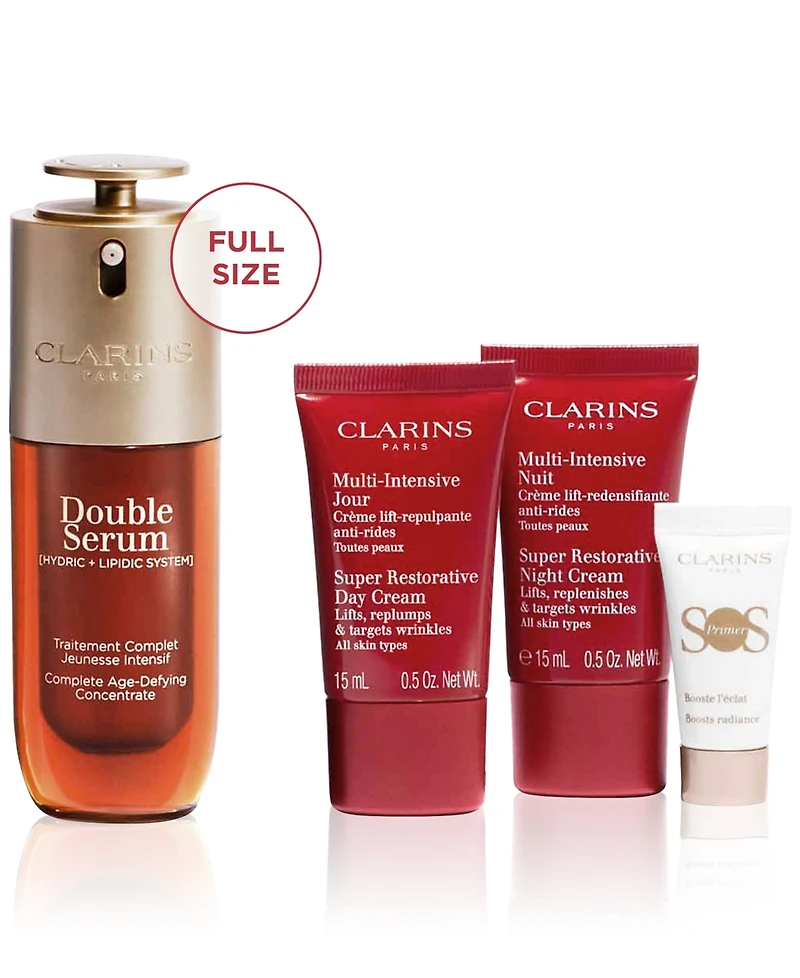 Clarins 4-Pc. Double Serum & Super Restorative Skincare Set