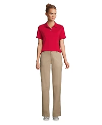 Lands' End Women's Tall Short Sleeve Interlock Polo Shirt