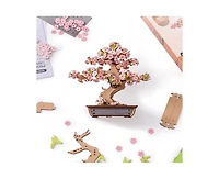 Robotime 3D Puzzles Wooden Puzzle Model Kits to Build Home Decoration Creative Gifts for Adults Kids, Multicolored, 9.02"6.04"1.2"