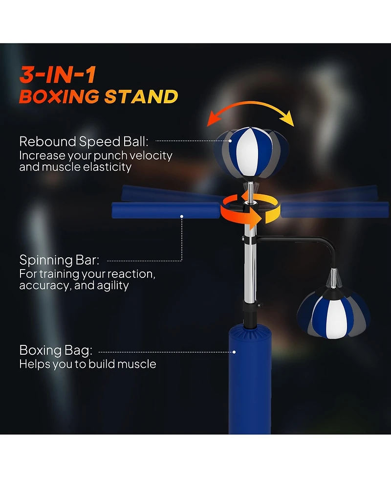 Soozier Speed Bag Boxing Bag Sd Reflex Training Equipment,