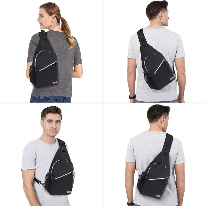 Mosiso Sunflower Rope Sling Backpack - Lightweight Crossbody Shoulder Bag for Travel & Hiking | Water-Resistant Chest Daypack with Front Pocket