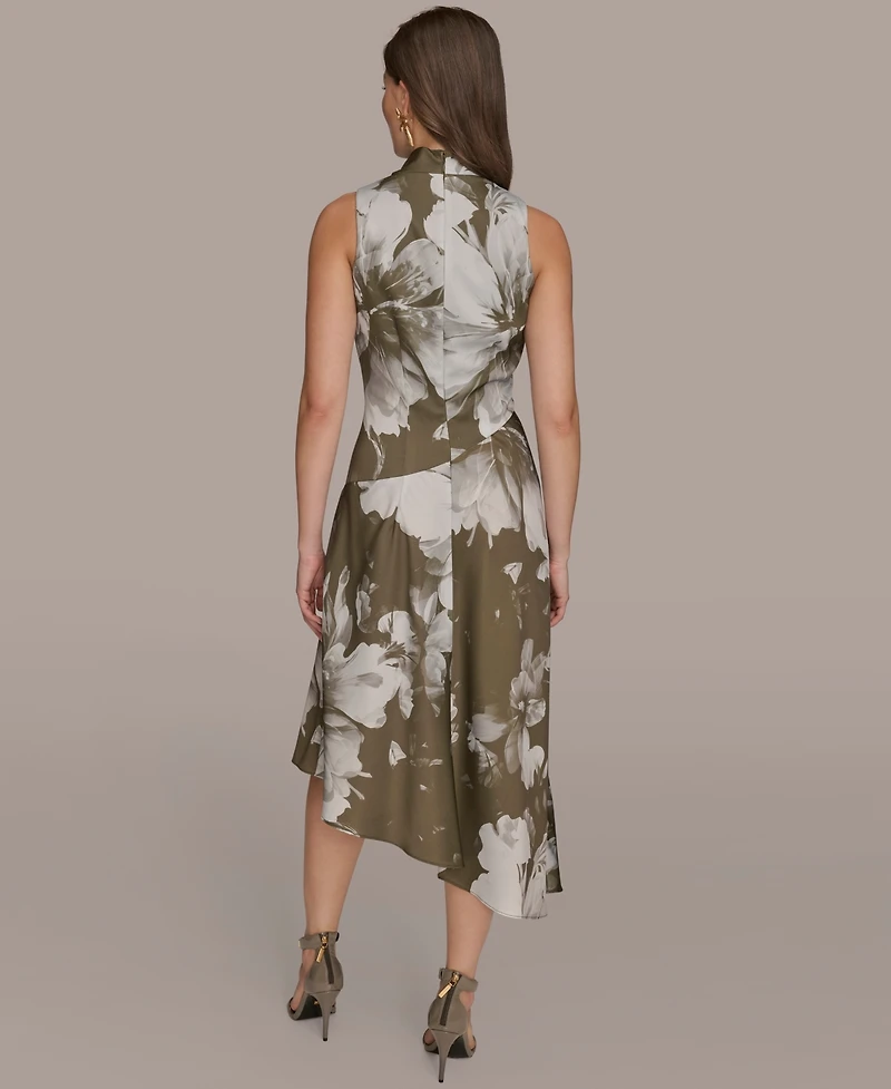 Donna Karan New York Women's Satin High-Low Dress