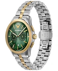 Emporio Armani Men's Chronograph Two-Tone Stainless Steel Bracelet Watch 42mm