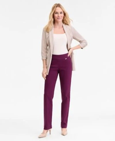 I.N.C. International Concepts Womens Tummy Control Pull On Straight Leg Pants 0 28w Created For Macys